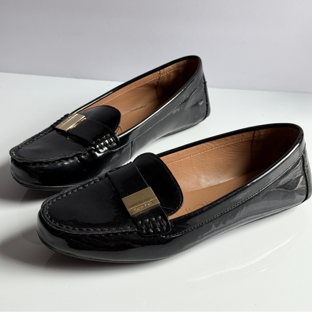 Calvin Klein Women's  Lisa Black Loafers Size 9.5 - Picture 5 of 11